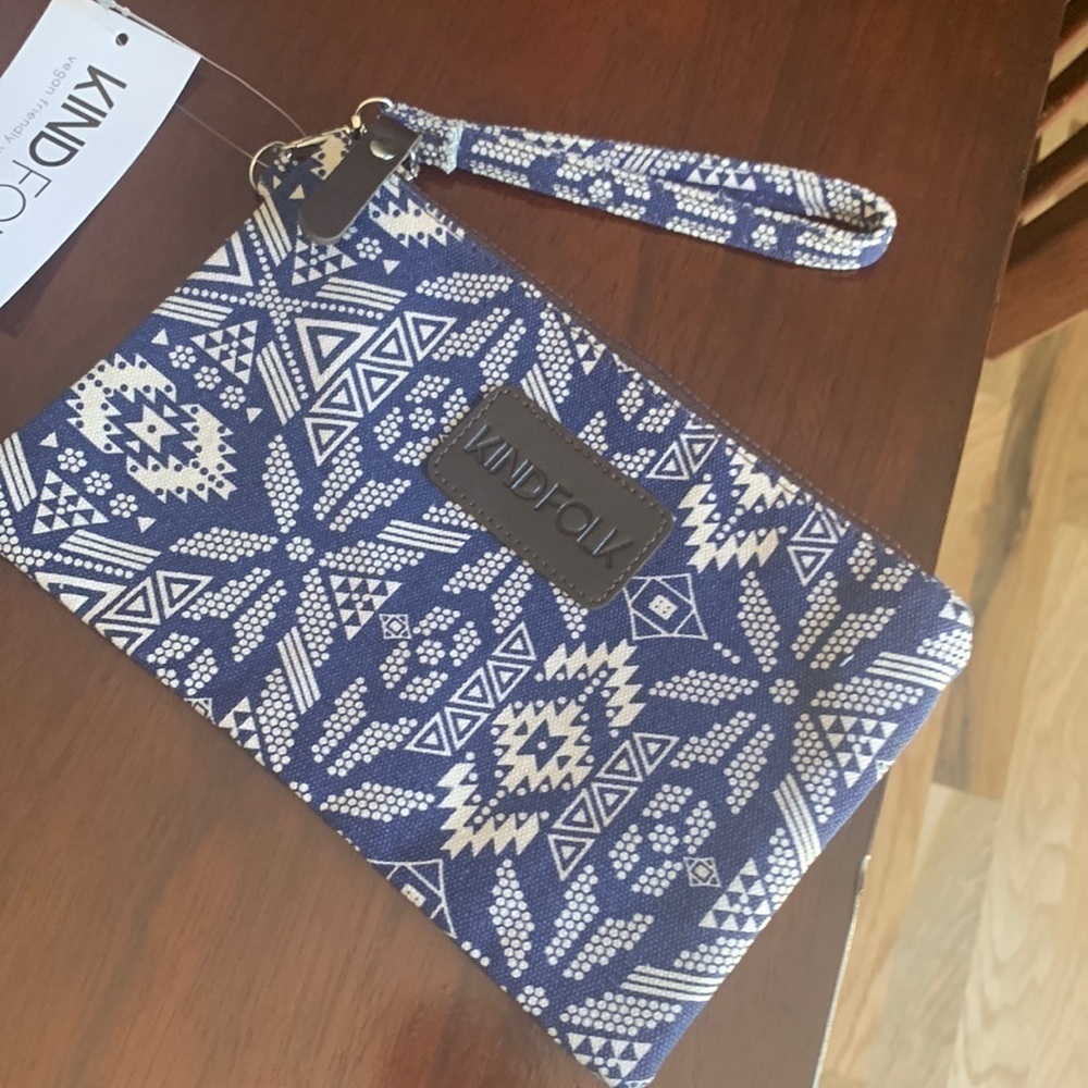 Yoga pouch Kind folk vegan with wrist strap